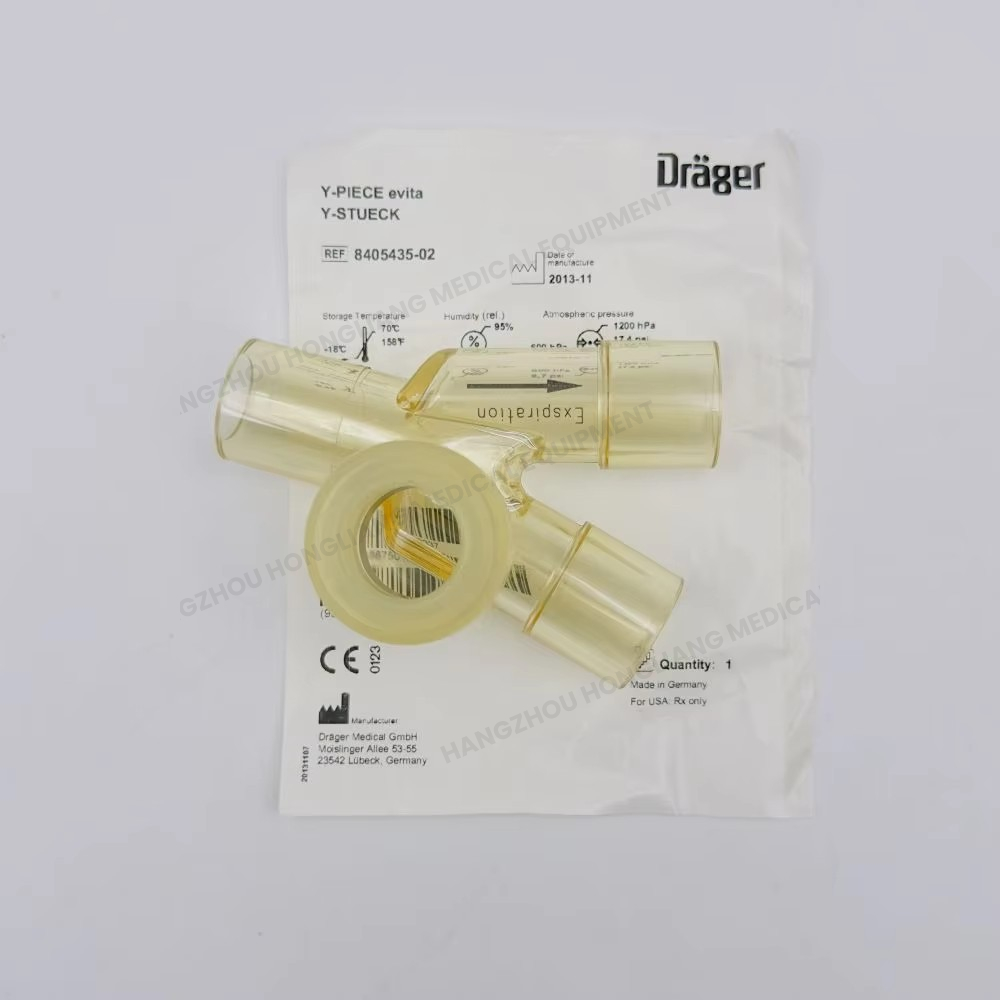 Drager Evita 8405435 Y-PIECE Y-STUEC قابلة لإعادة الاستخدام لمسبار درجة الحرارة 8405435-02